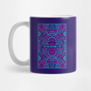 Cyberpunk You Can Certainly Try D20 Dice Mug